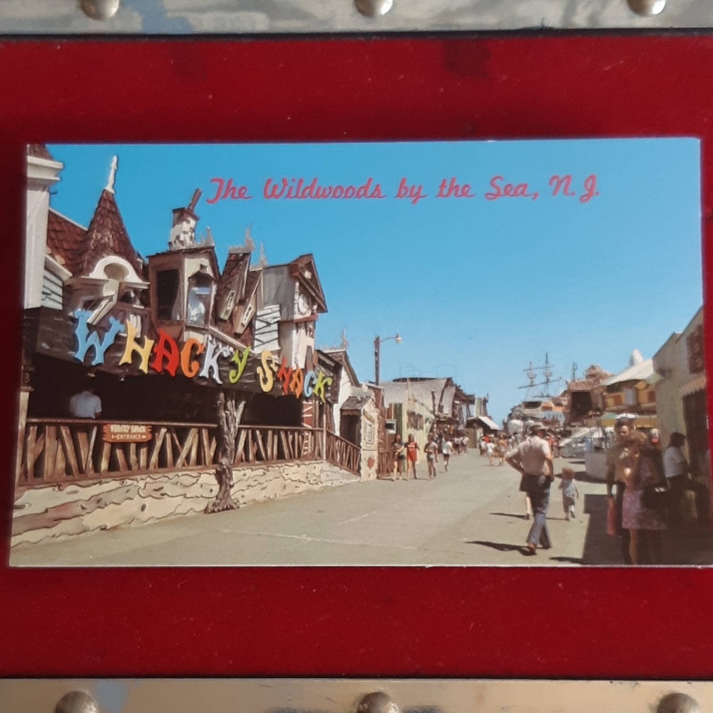 Vtg Haunted House Post Card The Wacky Shack